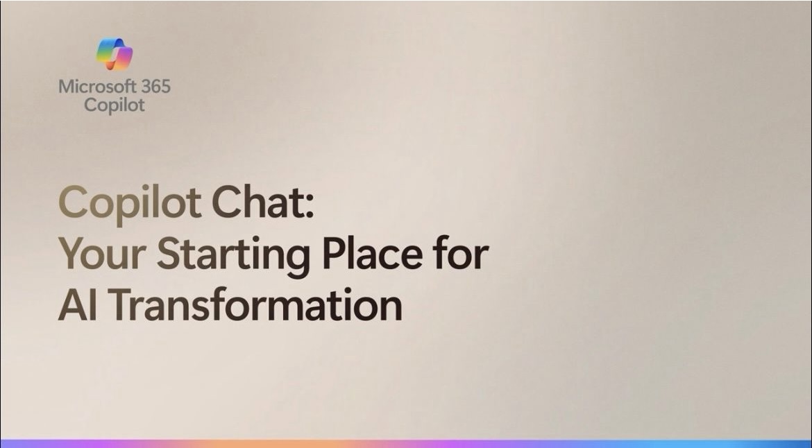 Copilot Chat: Your Starting Place for AI Transformation - Microsoft - webinar