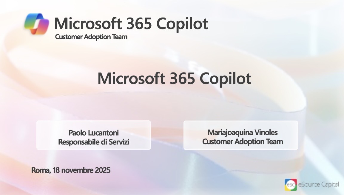 Microsoft 365 Copilot - eSource Capital evento - event