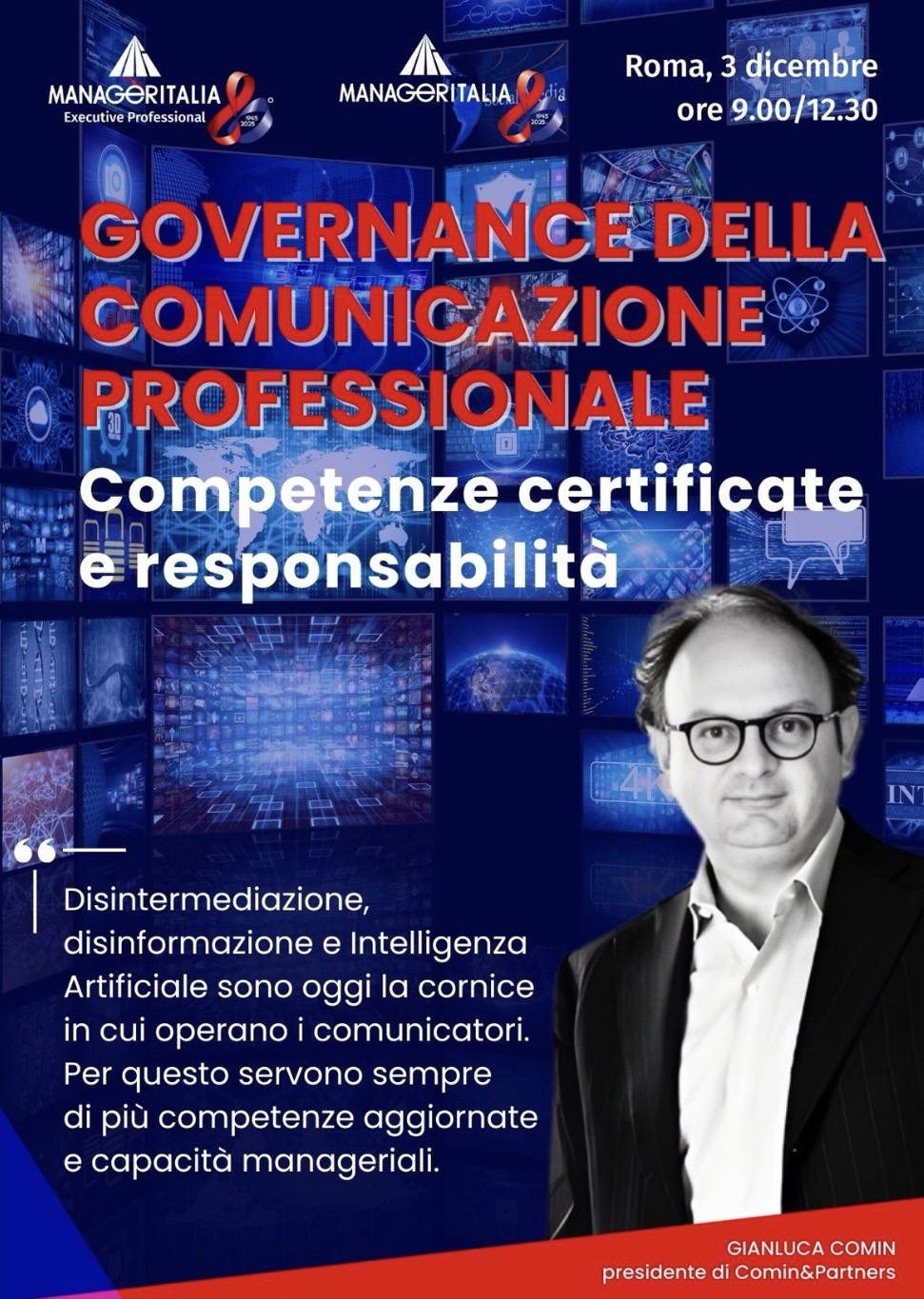 Governance della comunicazione professionale - Manageritalia: evento - event