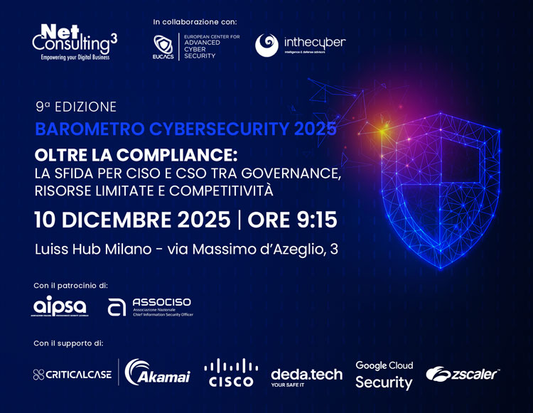 Barometro Cybersecurity 2025 - Oltre la Compliance- Netconsulting3: evento - event