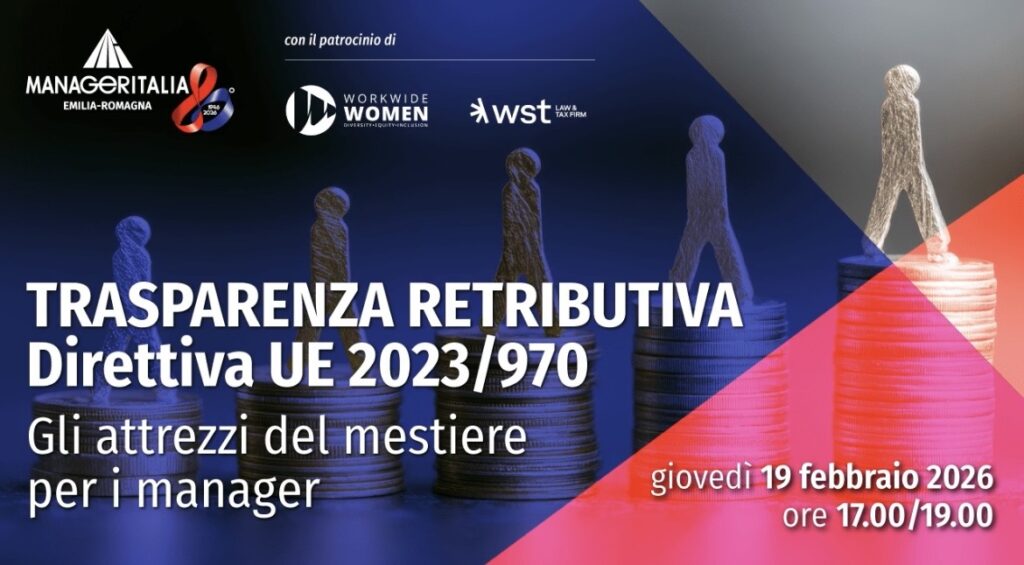 Trasparenza Retributiva Direttiva UE 2023/970 - Manageritalia: evento - event